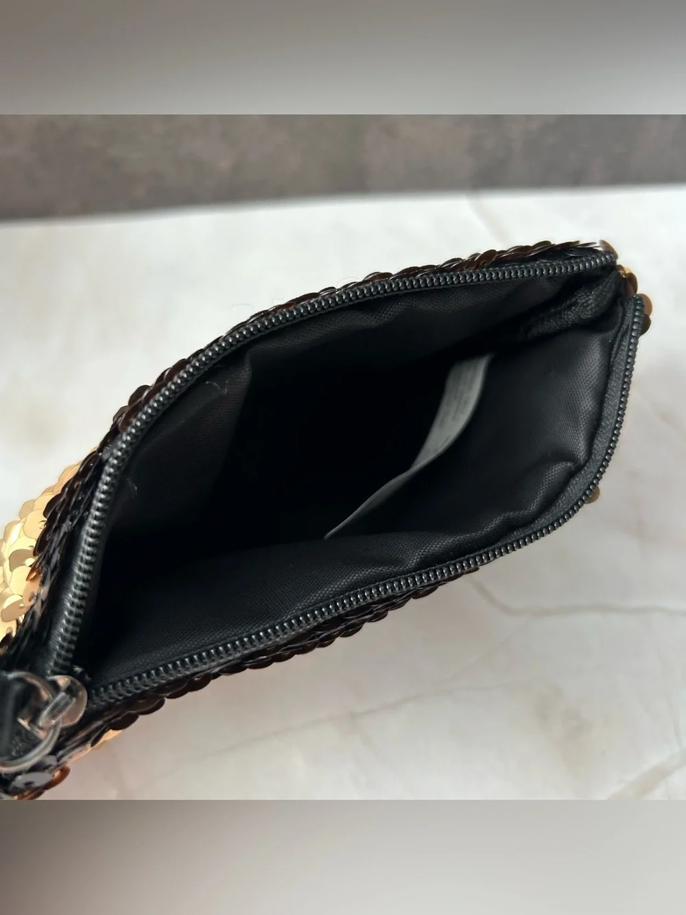 Reversible Sequin Cosmetic Pouch